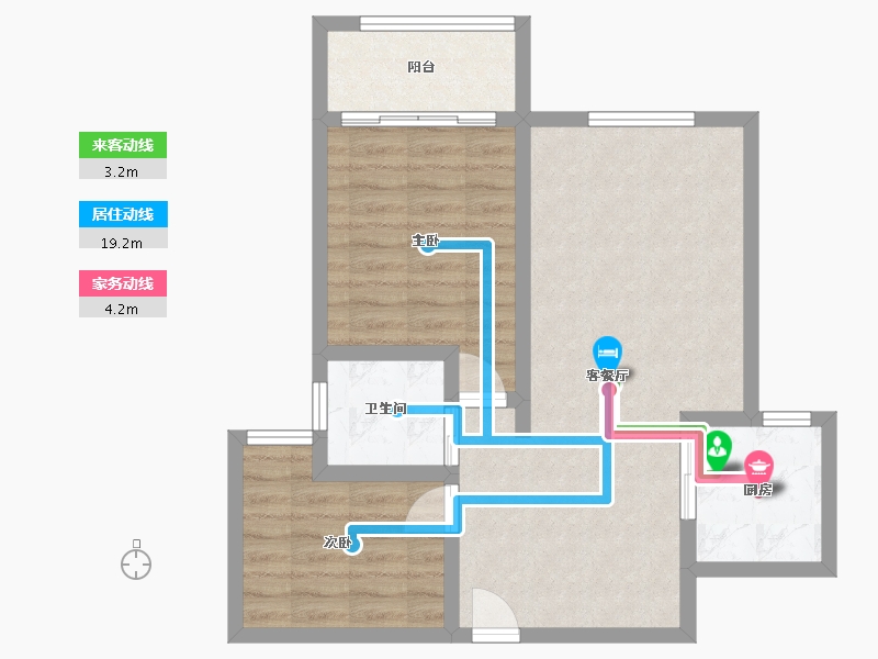 陕西省-铜川市-领地未来城-76.00-户型库-动静线