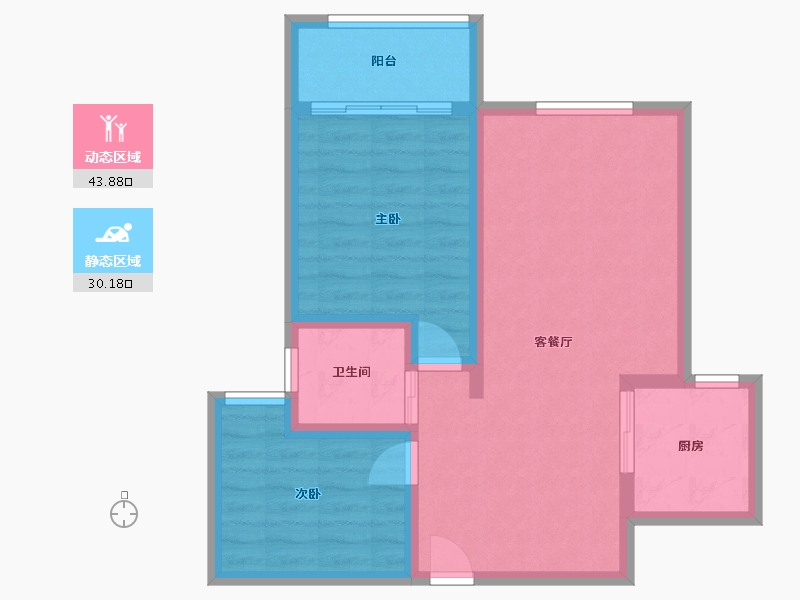 陕西省-铜川市-领地未来城-76.00-户型库-动静分区