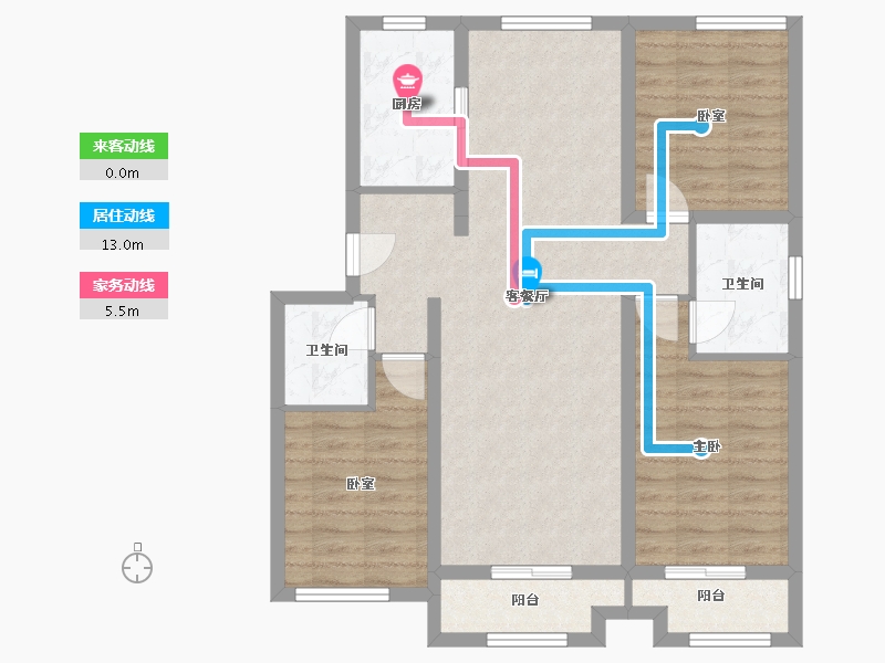 河北省-石家庄市-高远森霖城-103.94-户型库-动静线