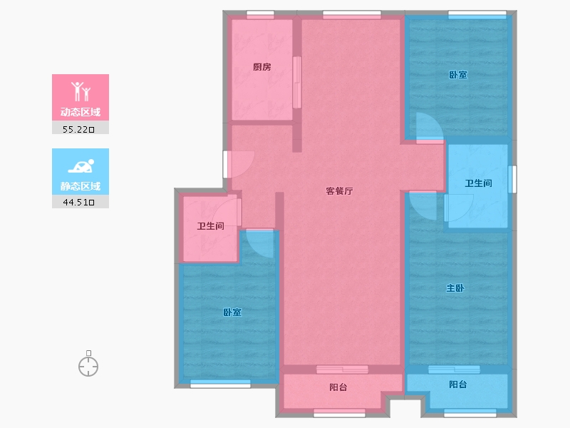 河北省-石家庄市-高远森霖城-103.94-户型库-动静分区