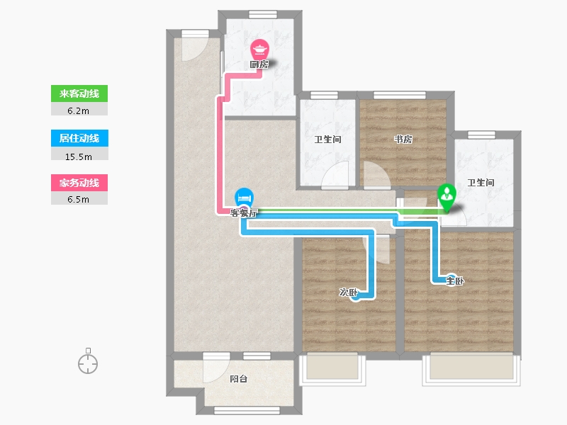 山东省-青岛市-云璟-92.00-户型库-动静线