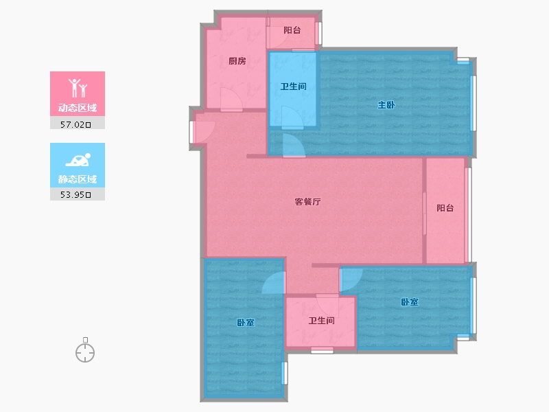 广东省-江门市-峻廷湾-101.46-户型库-动静分区