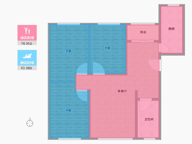 陕西省-西安市-山水馨居-130.00-户型库-动静分区