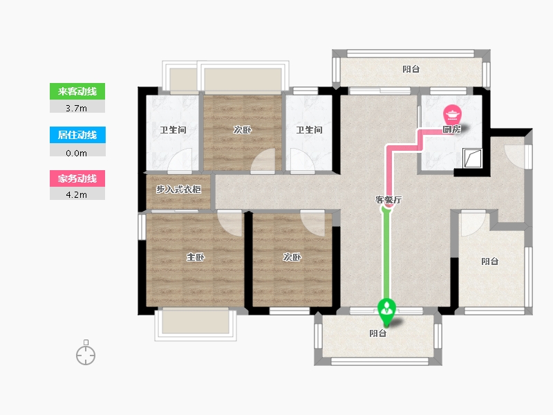 广东省-汕头市-润溪府-96.80-户型库-动静线