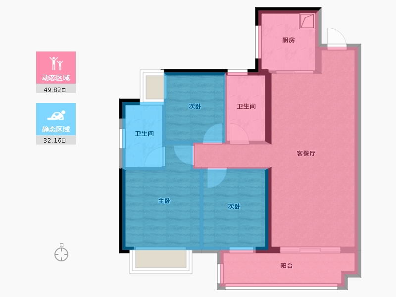 广西壮族自治区-梧州市-光大锦绣山河-78.40-户型库-动静分区