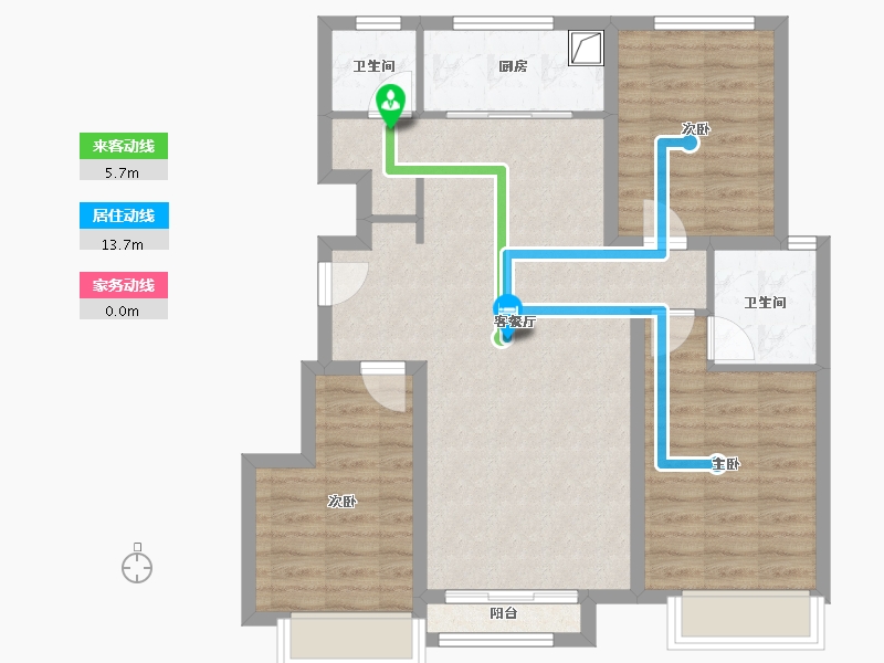 河北省-唐山市-润城府-92.26-户型库-动静线