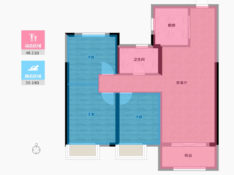 湖北省-武汉市-城投丰山府-79.22-户型库-动静分区