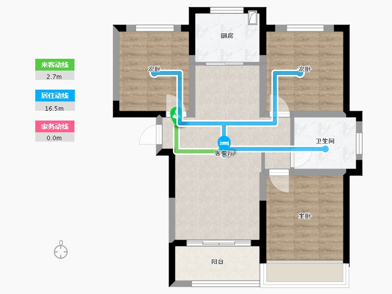 河南省-郑州市-西亚斯宫馆-85.60-户型库-动静线