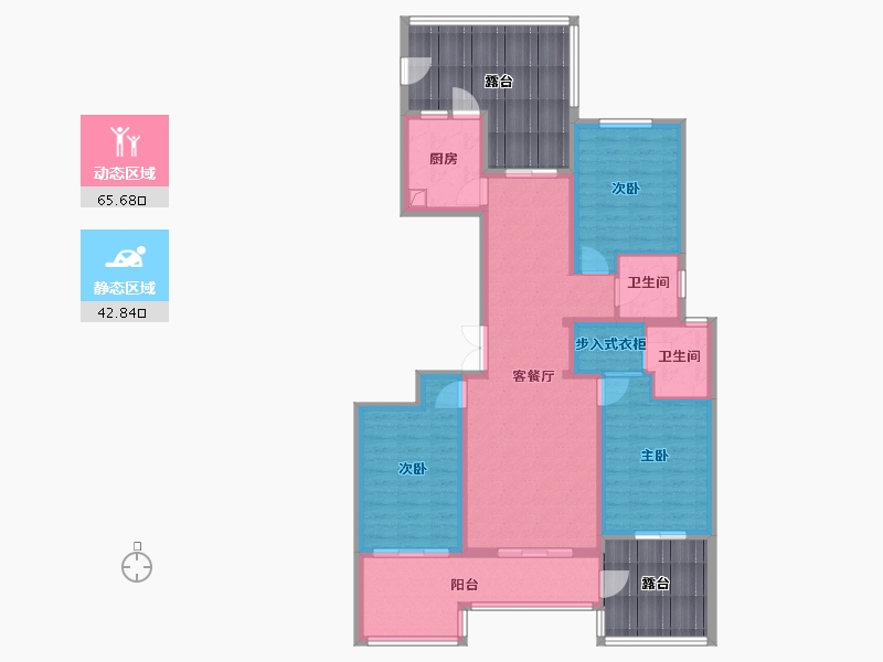 河北省-保定市-润腾臻园-101.00-户型库-动静分区