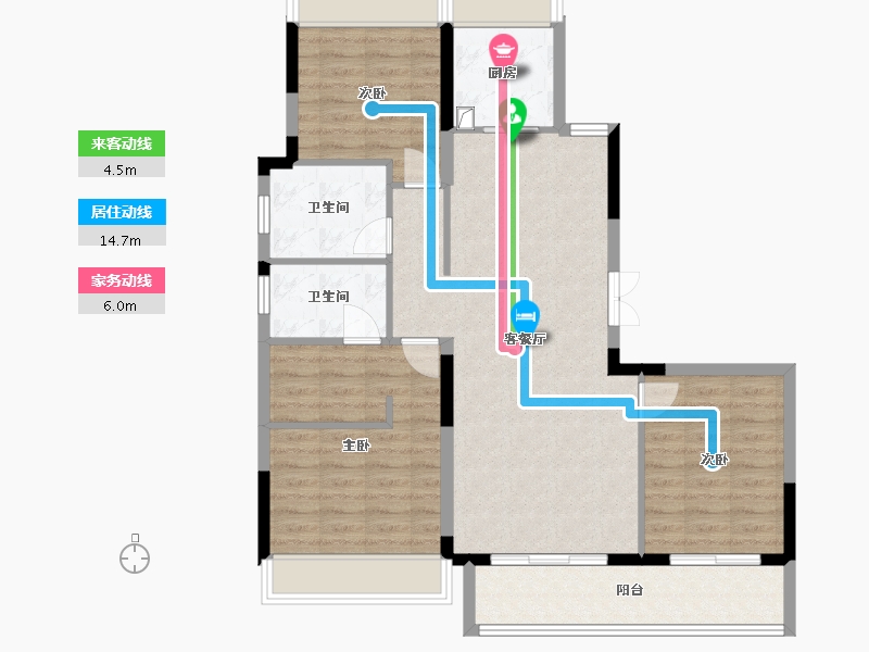 贵州省-贵阳市-天一观山阅-107.20-户型库-动静线