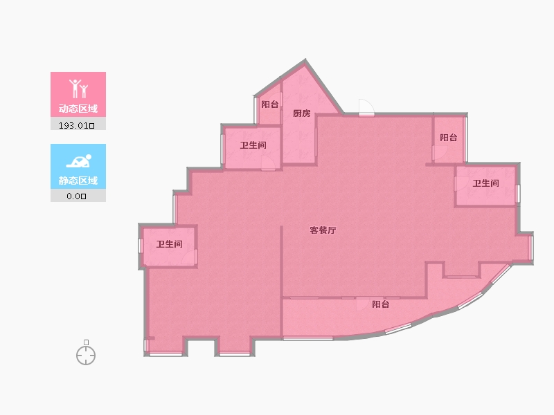 湖北省-武汉市-金沙泊岸-176.80-户型库-动静分区