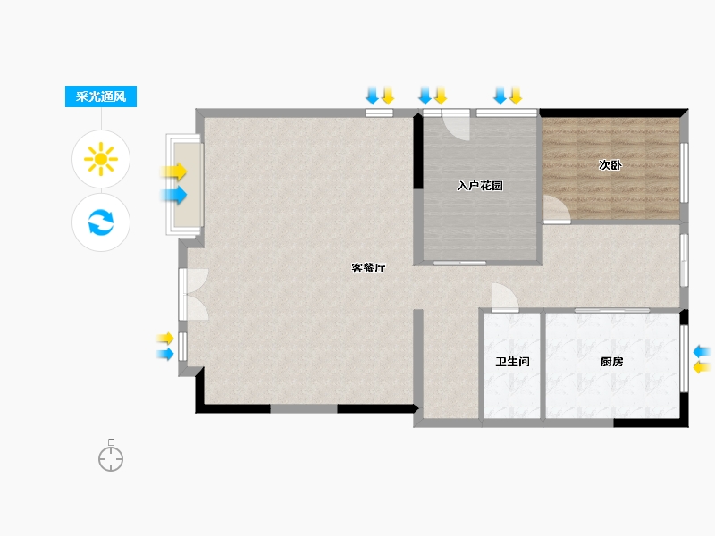 陕西省-西安市-清凉山樾-197.22-户型库-采光通风