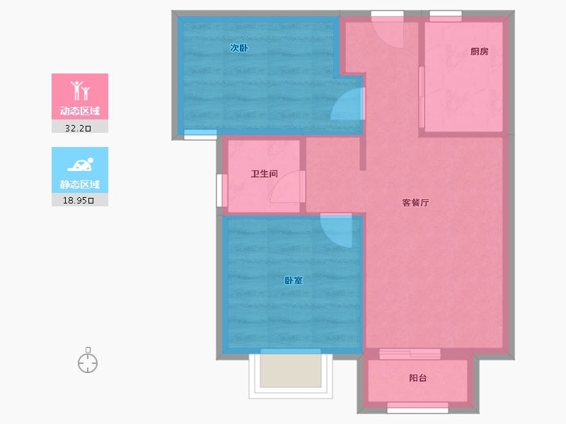 福建省-厦门市-保利天汇-45.34-户型库-动静分区