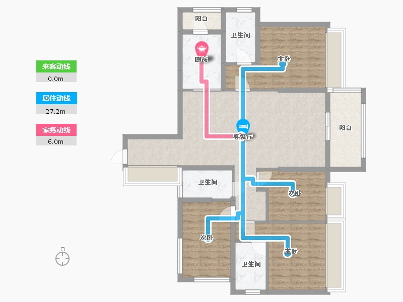 广东省-肇庆市-海缙蓝湾-136.00-户型库-动静线