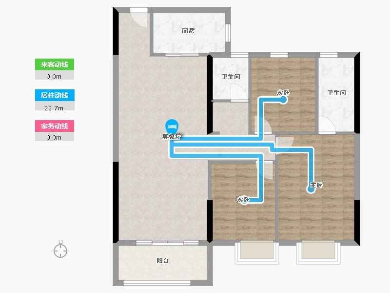 湖南省-岳阳市-滨江新城-103.11-户型库-动静线