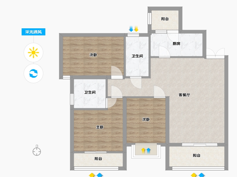 四川省-资阳市-优品道资溪学府-88.00-户型库-采光通风