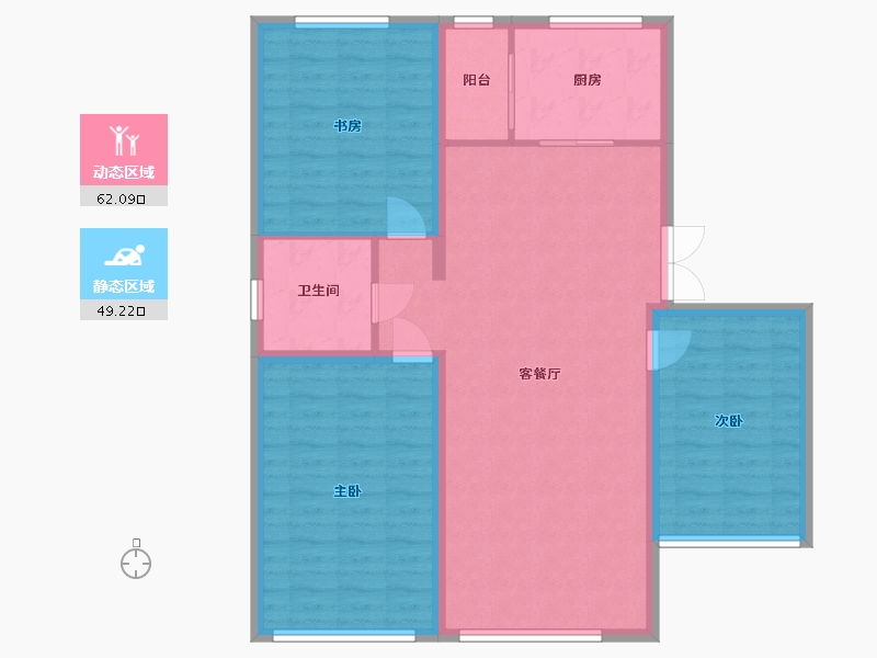 内蒙古自治区-锡林郭勒盟-宜居佳苑-116.00-户型库-动静分区