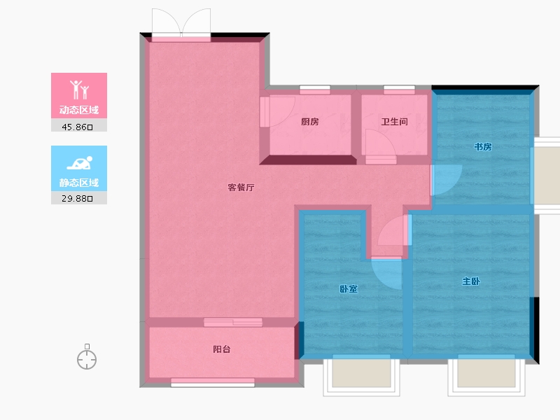 贵州省-遵义市-丰乐学府-59.20-户型库-动静分区