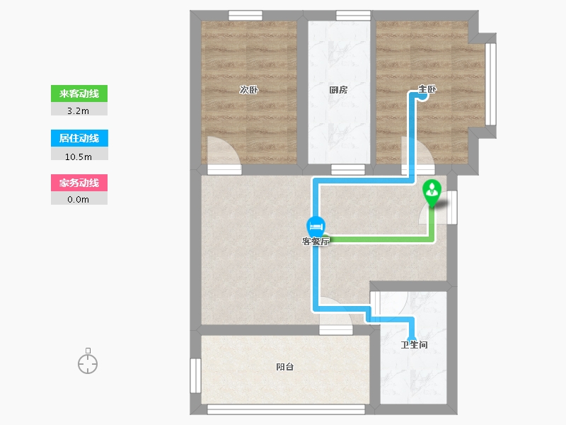 山西省-忻州市-尧阳梧桐园-51.50-户型库-动静线