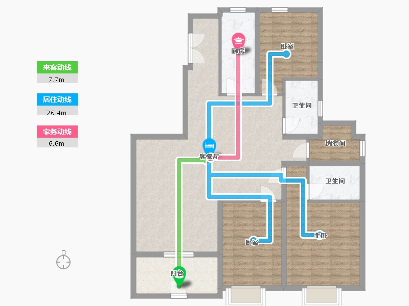 山东省-威海市-威海恒大海上帝景-110.00-户型库-动静线