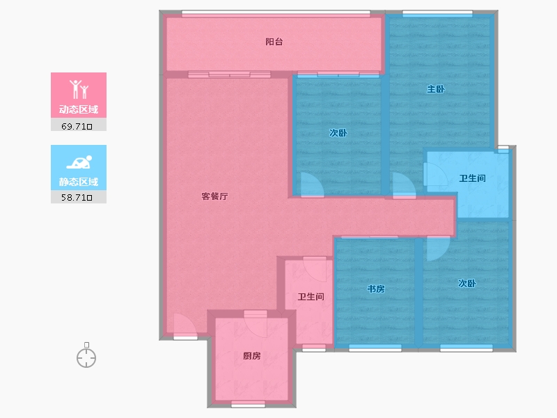 浙江省-杭州市-理想臻品-116.00-户型库-动静分区