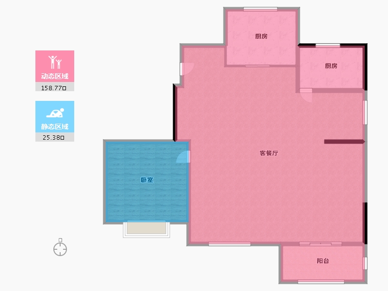 江苏省-苏州市-荷岸晓风花园-172.80-户型库-动静分区