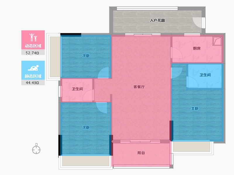 广东省-江门市-芦璟园-92.44-户型库-动静分区