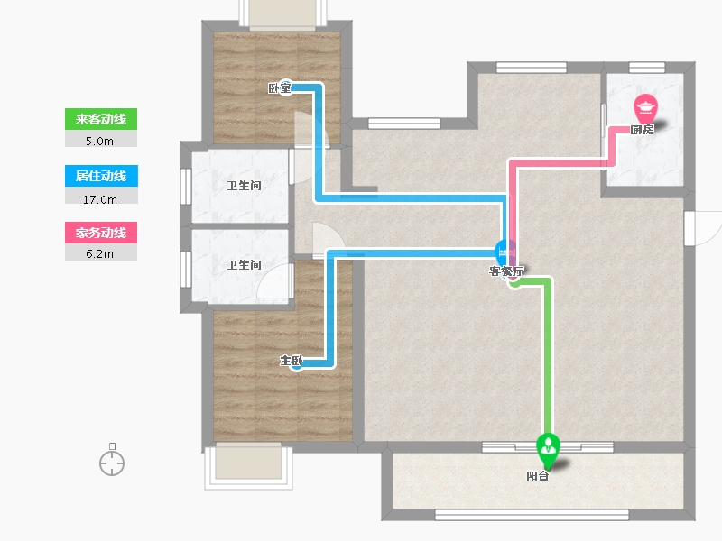 福建省-泉州市-大唐府-96.46-户型库-动静线