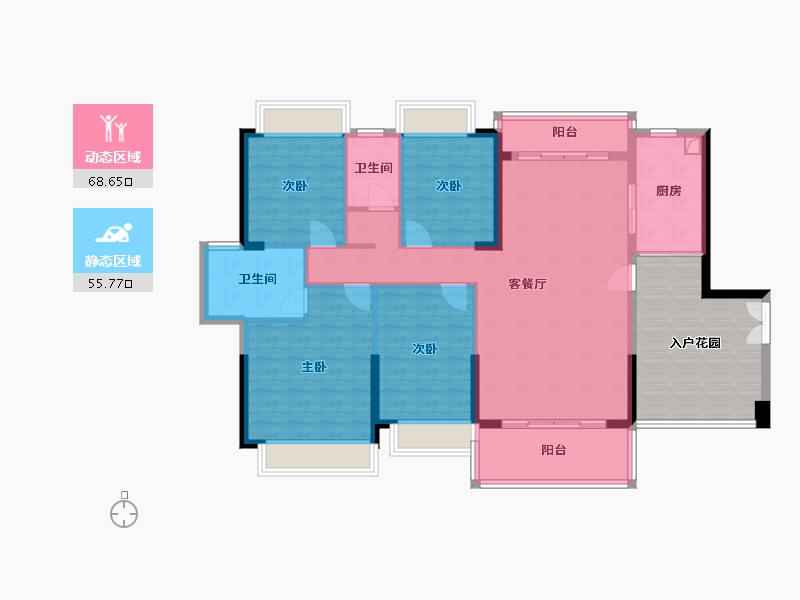 广东省-汕尾市-御景阳光-44.00-户型库-动静分区