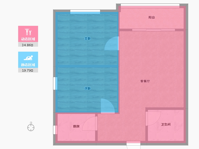 四川省-成都市-COSMO财富中心-A座-56.00-户型库-动静分区