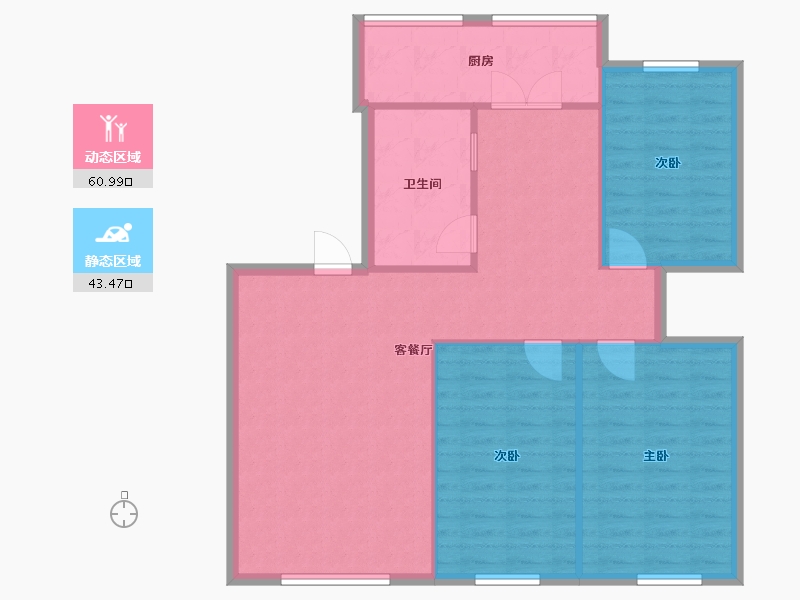 吉林省-吉林市-税务小区-130.00-户型库-动静分区