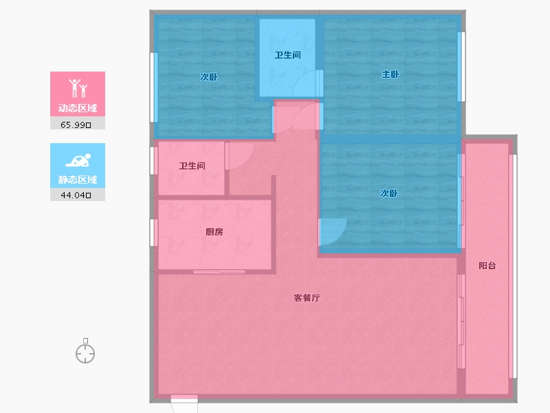 云南省-曲靖市-大为财富广场-106.00-户型库-动静分区