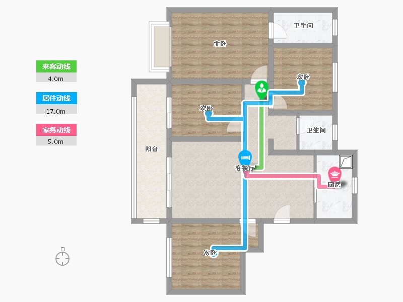 河南省-安阳市-金秋九里庭院-98.00-户型库-动静线