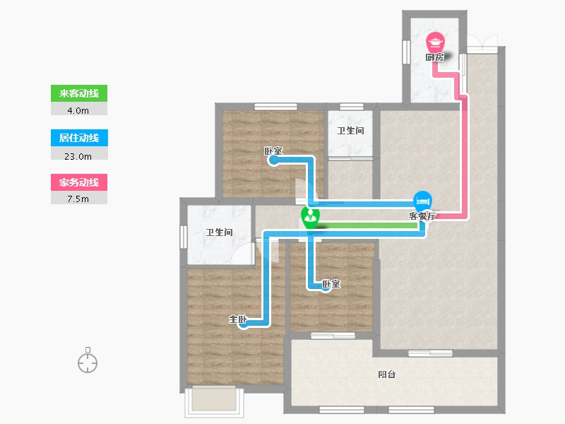 湖南省-邵阳市-和兴蓝湾-101.60-户型库-动静线