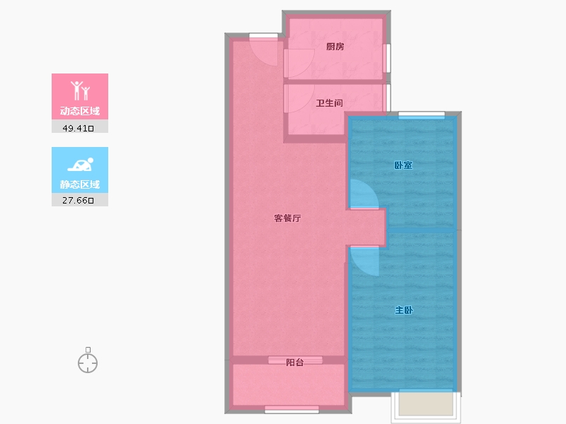 湖北省-武汉市-当代春风十里-69.18-户型库-动静分区