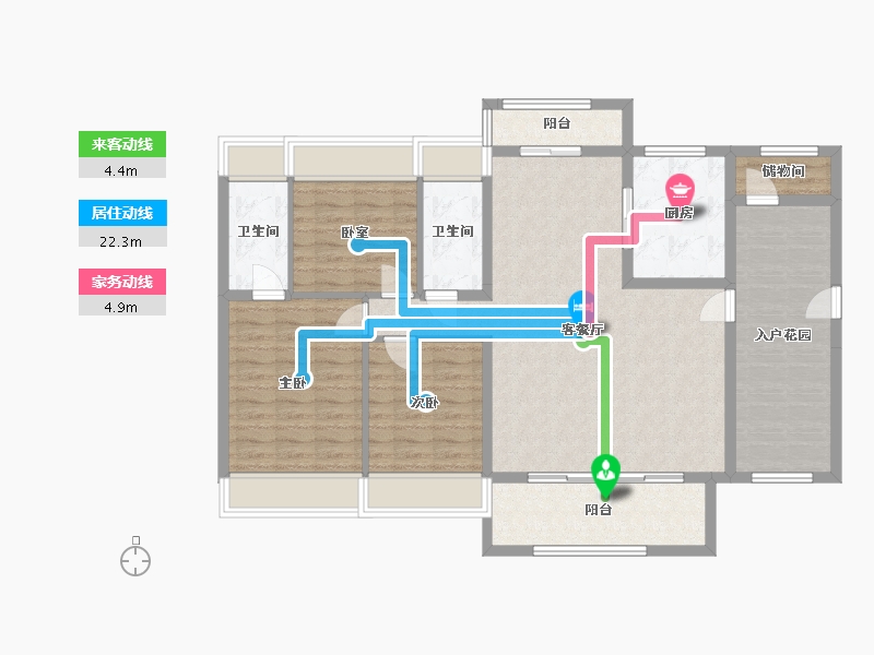 广东省-韶关市-碧桂园-116.00-户型库-动静线