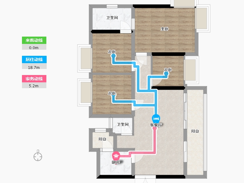 四川省-南充市-信智城小区-80.80-户型库-动静线