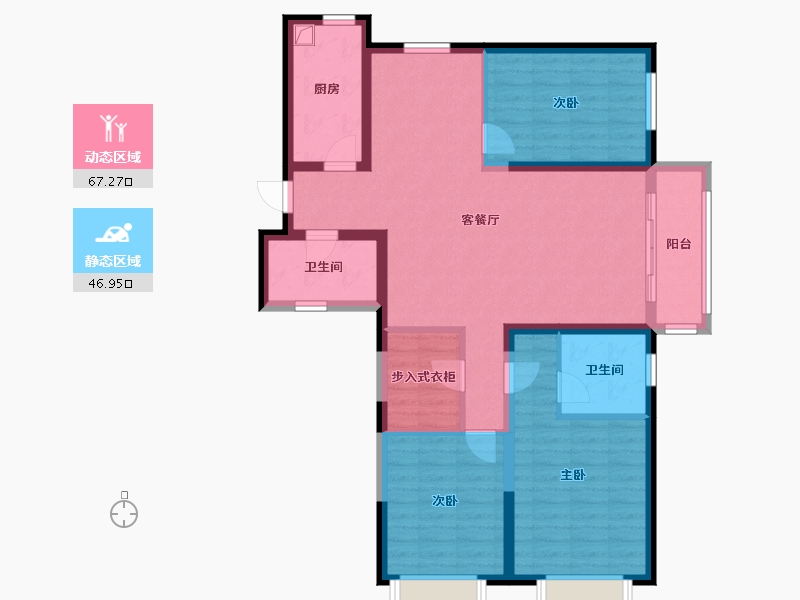 山西省-吕梁市-锦汇苑-124.00-户型库-动静分区