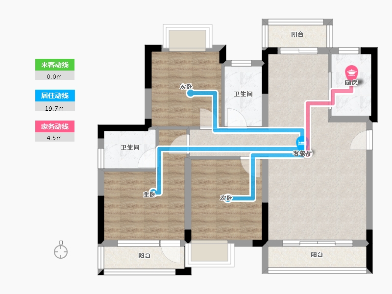 四川省-乐山市-棠樾阑台-81.60-户型库-动静线