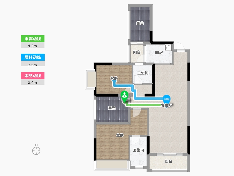 贵州省-六盘水市-建发阳光城-113.00-户型库-动静线