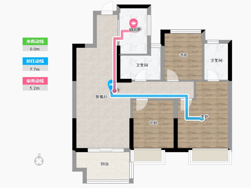 江苏省-南京市-斯尔首府-81.61-户型库-动静线