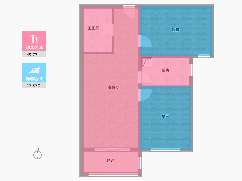 河北省-保定市-和美鑫苑-65.07-户型库-动静分区