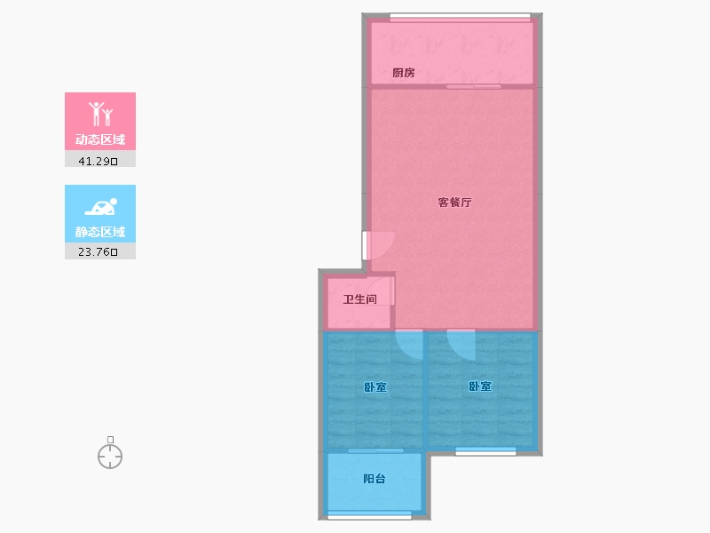 宁夏回族自治区-银川市-南苑小区-48.00-户型库-动静分区