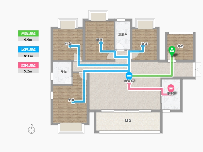 广西壮族自治区-南宁市-建工城-120.00-户型库-动静线