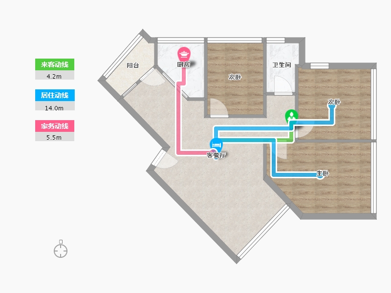 广东省-珠海市-翠前新村-48.00-户型库-动静线