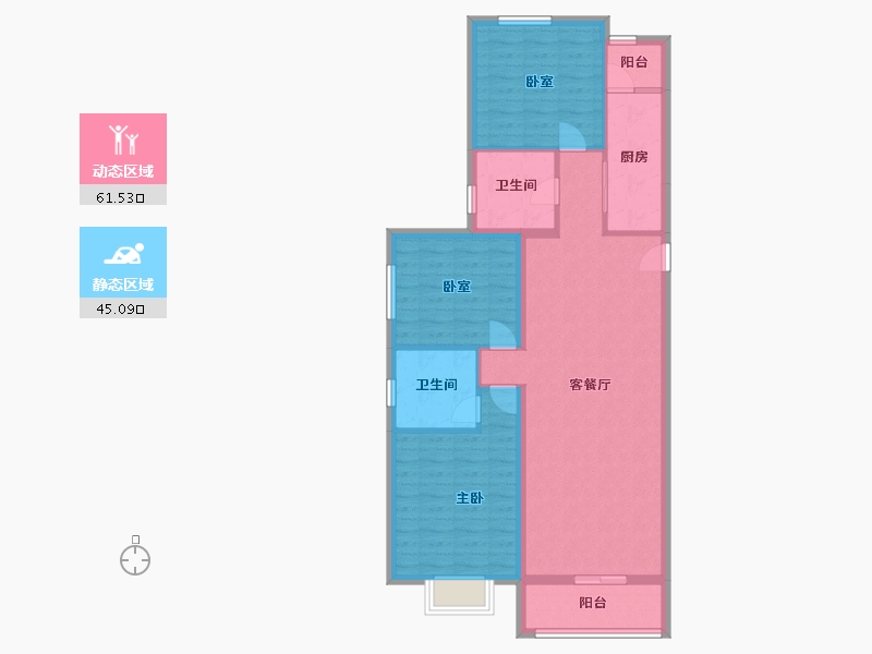 山西省-晋中市-田丰新苑-96.00-户型库-动静分区