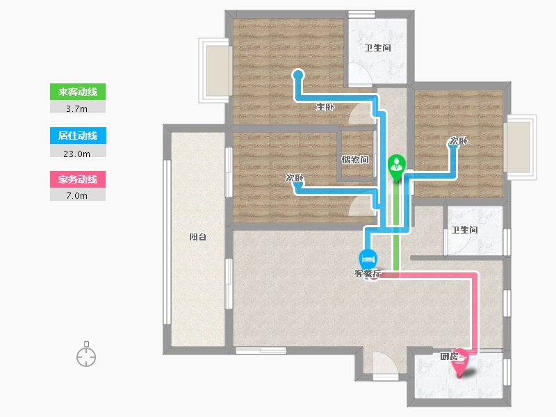 福建省-宁德市-瑞盛中央花园-100.00-户型库-动静线