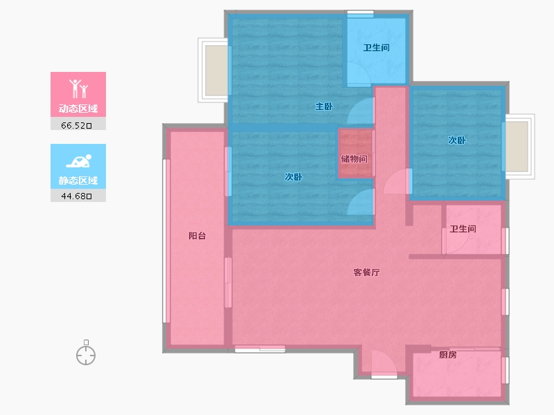 福建省-宁德市-瑞盛中央花园-100.00-户型库-动静分区