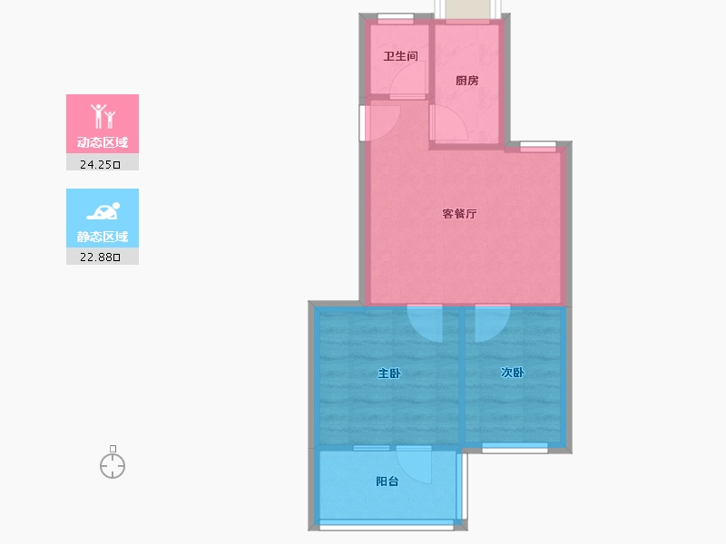 河北省-石家庄市-核四院小区-52.00-户型库-动静分区