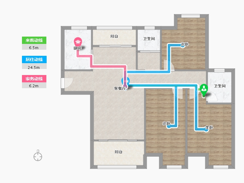 江西省-赣州市-商都嘉园-102.02-户型库-动静线